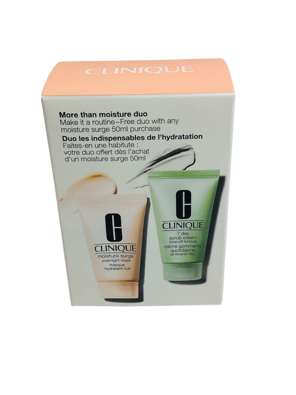 💚 Clinique Hydration Duo Gift Set - 7 Day Scrub & Moisture Surge Mask